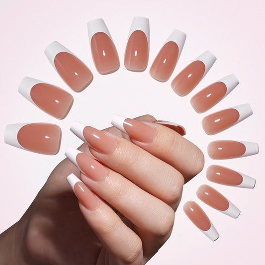 Pretty Prime French Gel Press-On Nails – 30 Piece Set